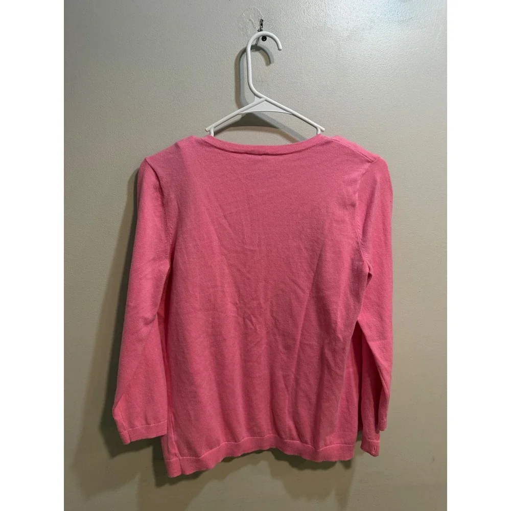 Talbots Pink Cardigan and Shell Twin Set 2 Piece Knit Sweater Womens Small